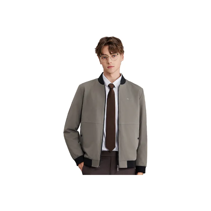 Red bean Jackets Men Khaki-0