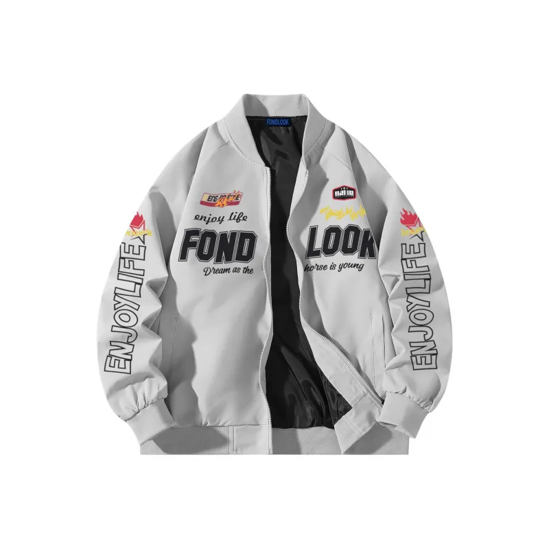 FONDLOOK Jackets Coats Unisex Black-6