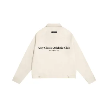 Atry Alphabet Slogan Series Leather Jacket Unisex