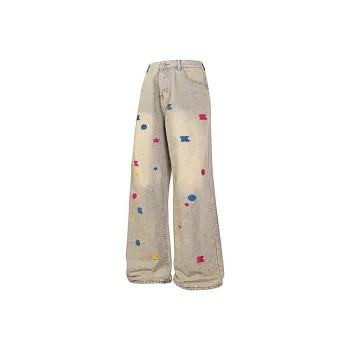 PISYPOX Jeans Unisex Yellow Mud