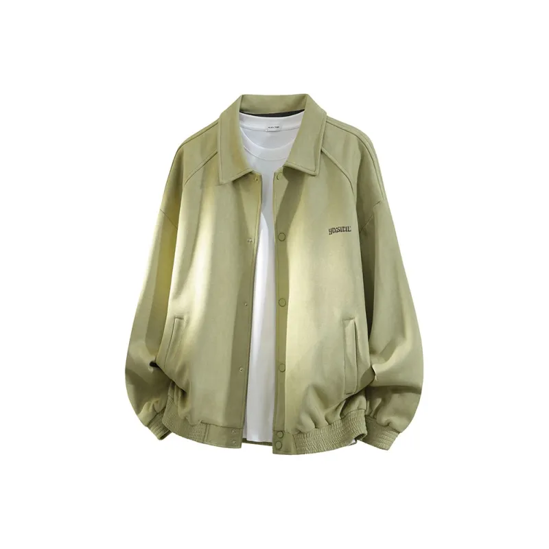 YOSICIL Jackets Coats Men's Matcha Green-0