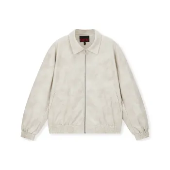DICETINY Leather Jacket Unisex Mist White