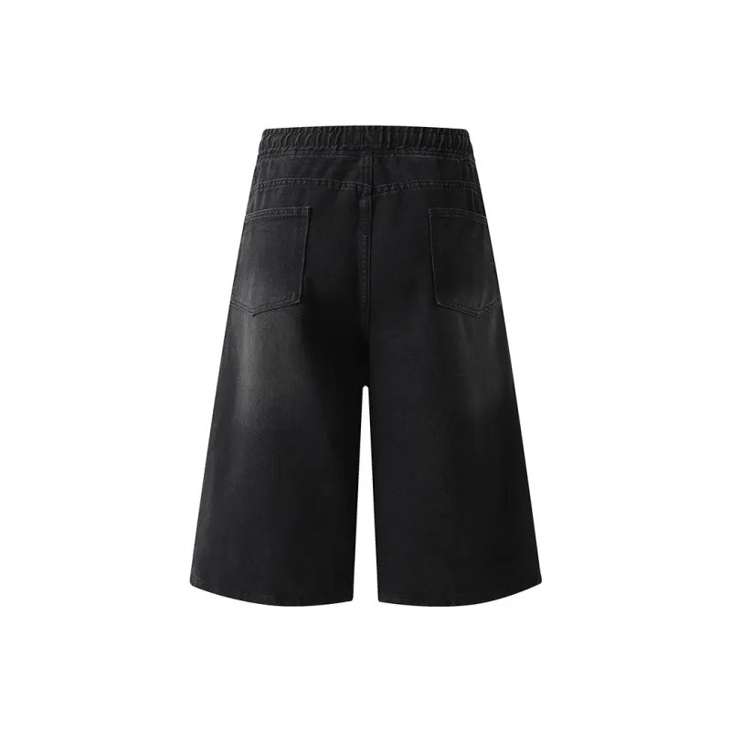 Qnxeey Denim Shorts Unisex-8