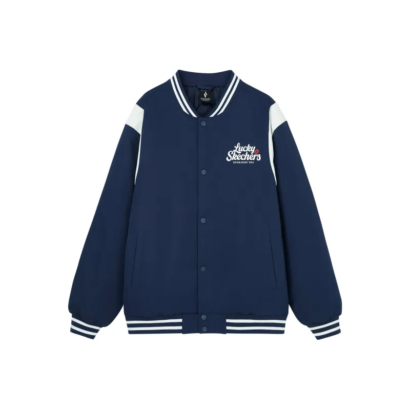 Skechers New Year Puffer Jacket Unisex Marine Blue-0