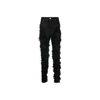 RICK OWENS Drkshdw Distressed Slim Fit Jeans