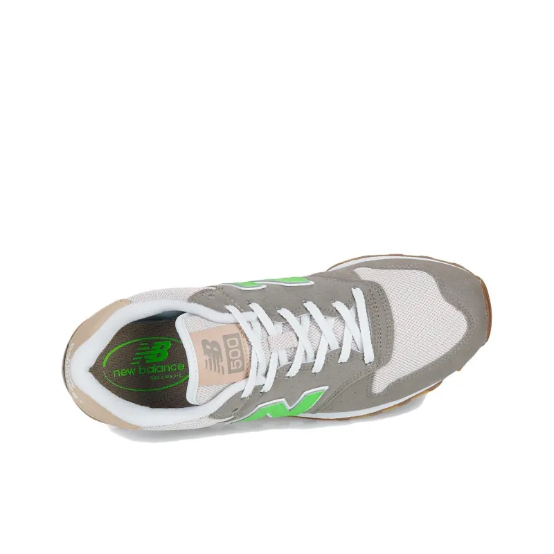 New Balance NB 500 Anti Slip Wear Resistant Low Top Running Shoes Men's Gray Green-5