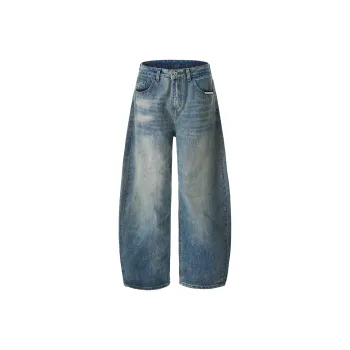 Yiwen Jeans Unisex Blue