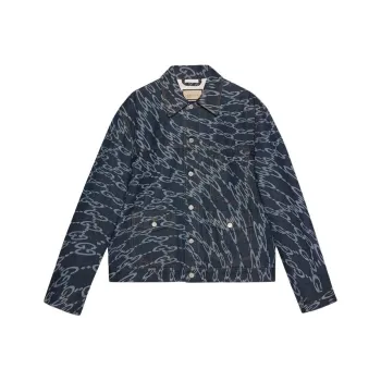 GUCCI Wavy GG print Denim Jacket
