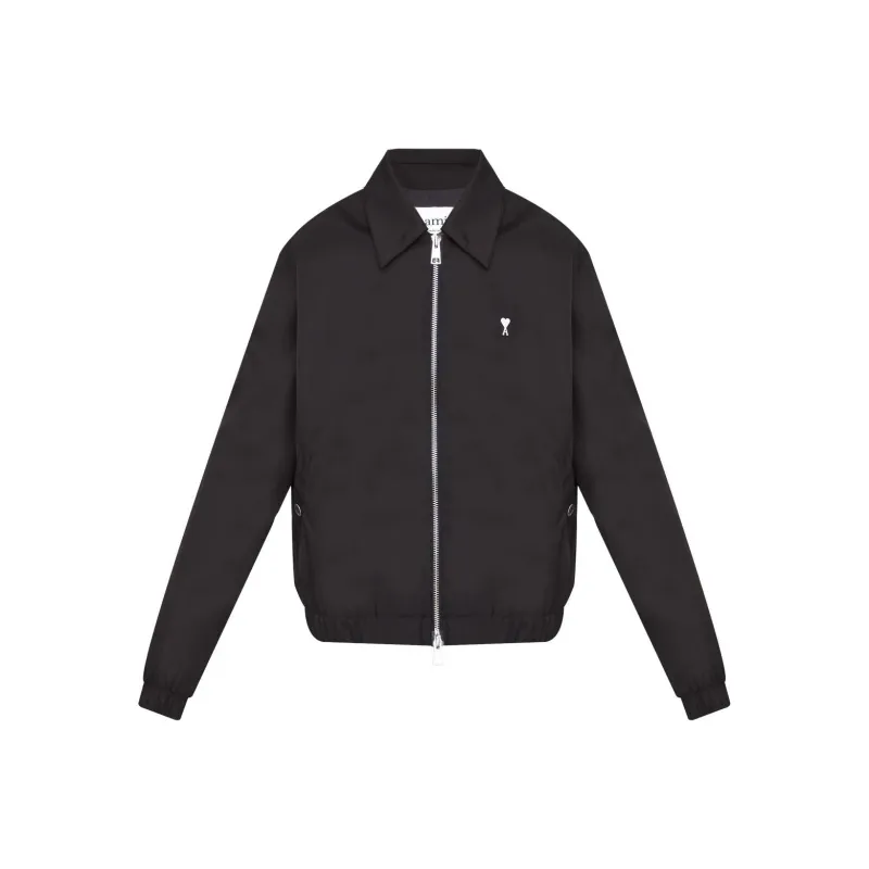 AMIPARIS Paris Ami De Coeur Logo Plaque Zipped Jacket-0