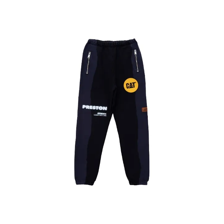 Cat X HERON PRESTON Knitted Sweatpants Men Dark Blue-0