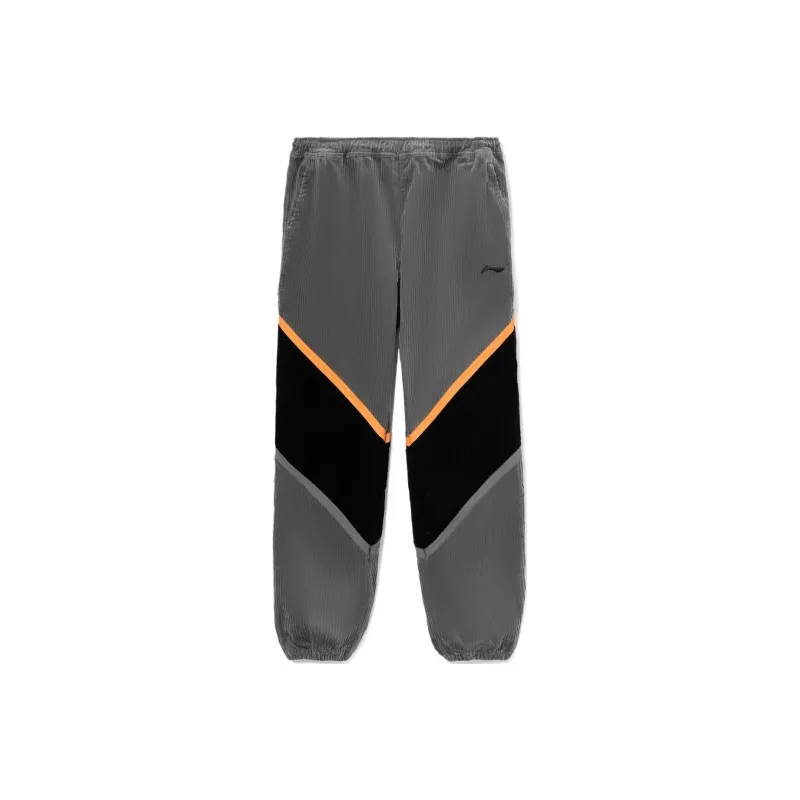 LiNing CF Tracing Knitted Sports Pants Unisex Matte Gray-0