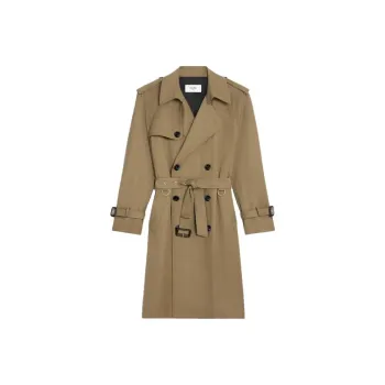 CELINE Trench Coats Men Brown