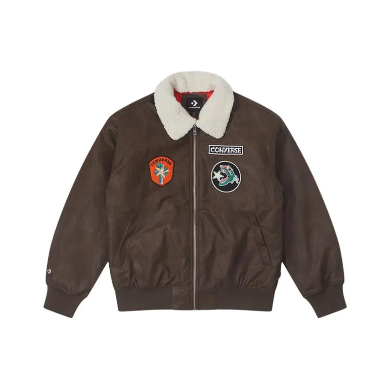Converse Year Of The Dragon CNY Series Puffer Jacket Men's Brown-0