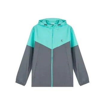 QIAODAN Trench Coat Men's Smart Green/Geo Gray