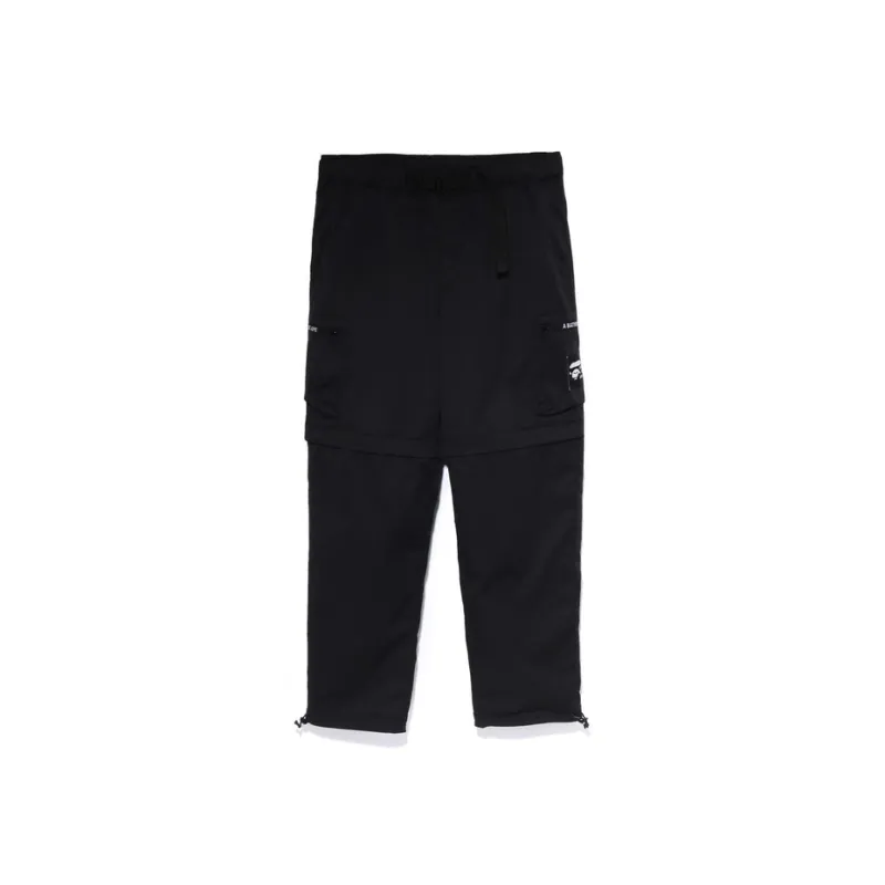 Bape Side Pocket Detachable Relaxed Fit Pants-0