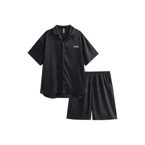 Same Language Pajama Set Men's Day Black