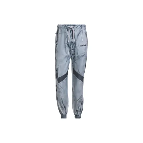 Adidas Originals Blue Version Collection Knitted Sports Pants Men's Gray