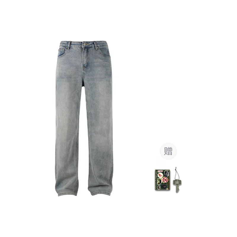 S45 Cleanfit Style Basic Versatile Bottom Straight Fit Jeans Men's-9