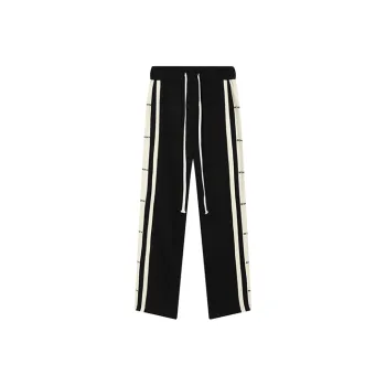 A Chock Knitted Sweatpants Unisex Black