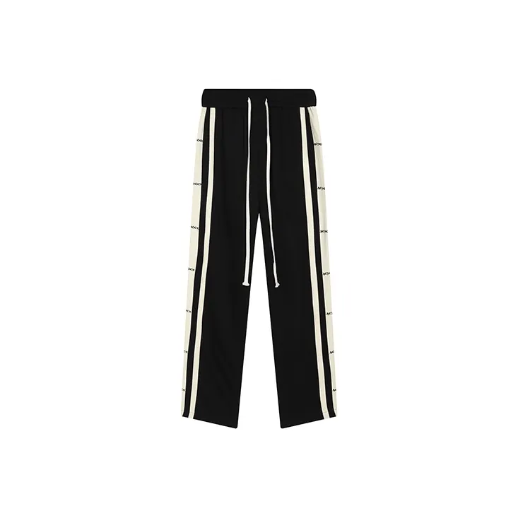 A Chock Knitted Sweatpants Unisex Black-0