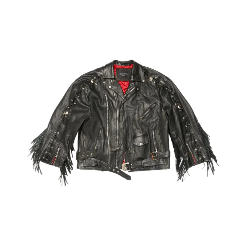 Balenciaga Upcycled Biker Jacket-0