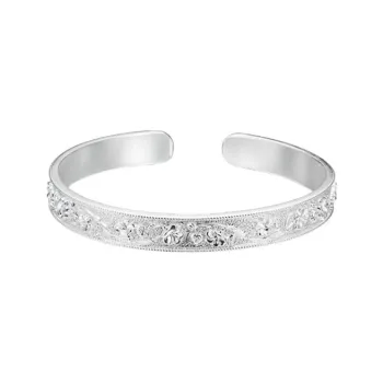 Old Qingyun Silver Building 999 Fine Silver Bangles Unisex