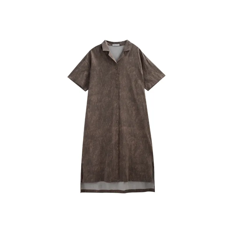 Same Language Nightgown Women's Vintage Frosted Brown-0