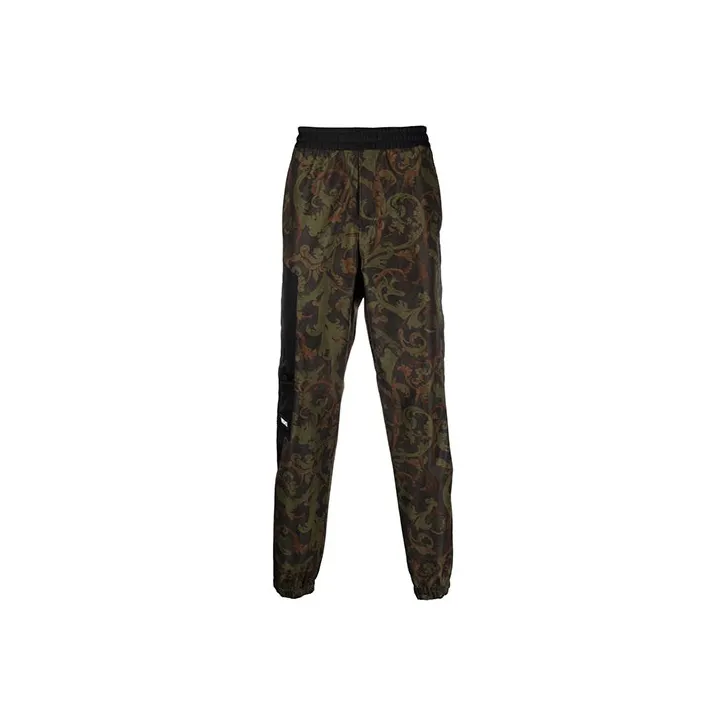 VERSACE Knitted Sweatpants Men Green-0