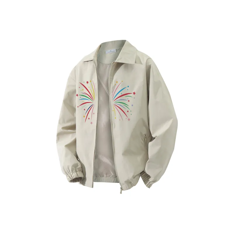 LIVINGTOWN Jackets Coats Unisex Cream Gray-0