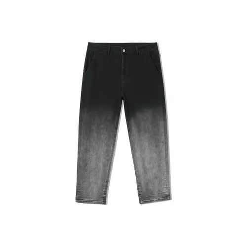 N-MAX Straight Jeans Men's Black Gray Color