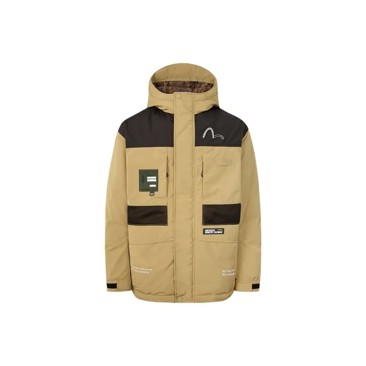 EVISU Down Jacket Men's Apricot-0