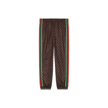 GUCCI FW21 Casual Pants Men's Red Yellow Black