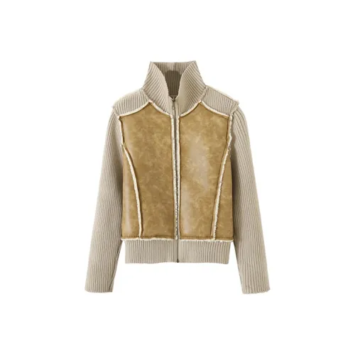 CONP Jackets Coats Unisex Beige Yellow