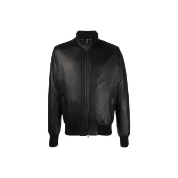 BARBA Zip-up Leather Jacket