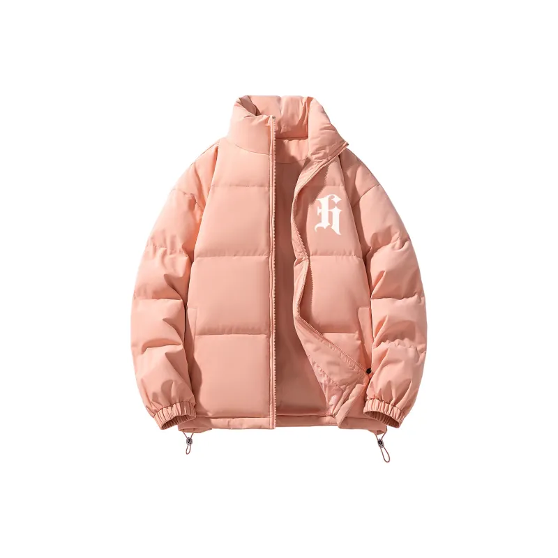 HEISU Quilting Cocoon Shaped Puffer Jacket Winter Unisex-7
