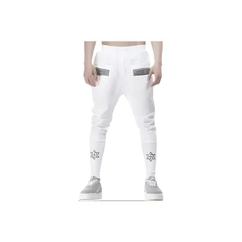 NORVINCY Long Ribbed Elastic Cuff Knitted Sweatpants Unisex
