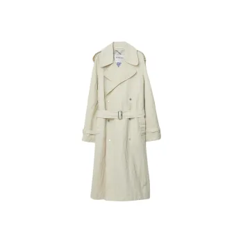 Burberry Double Breasted Belted Trench Coat