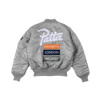 Patta X Alpha Industries Jackets Unisex Silver/Orange