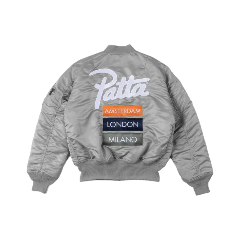 Patta X Alpha Industries Jackets Unisex Silver/Orange-0