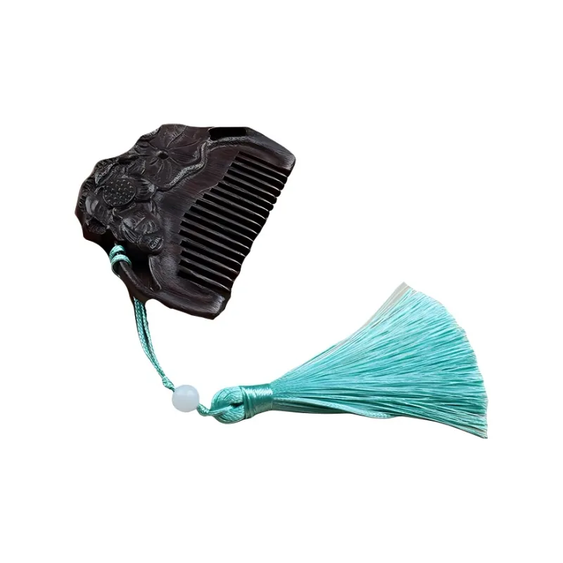 Sweet Pillow House Traditional Chinese Style Brogues Comb Brogues Mini Compact Comb For Sideburns Shaping-6