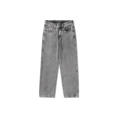 FAIRWHALE Straight Jeans Spring And Summer Men's Denim Gray