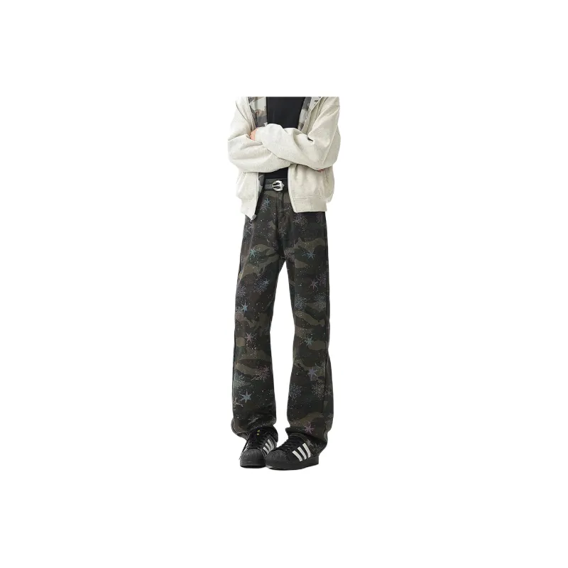 RICE NINE TEN Jeans Unisex Camouflage-0