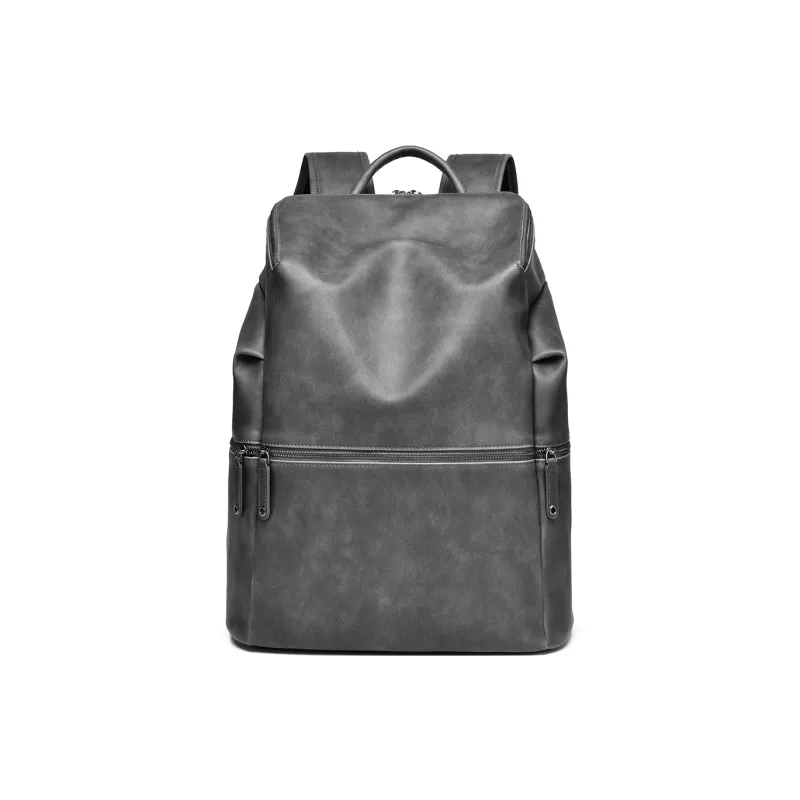 Ceion Keust Oil Wax PU Fabric Backpack Regular Unisex Multicolor-7