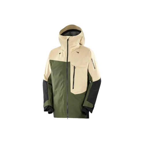 SALOMON MOON PATROLGore-Te Jackets Coats Men's White Green Black