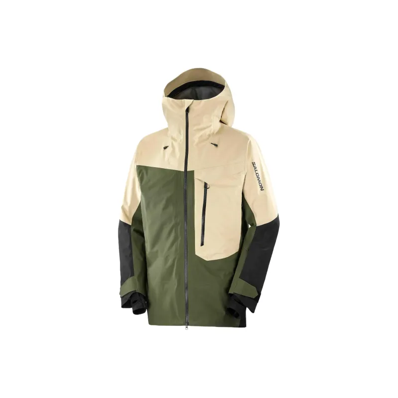 SALOMON MOON PATROLGore-Te Jackets Coats Men's White Green Black-0