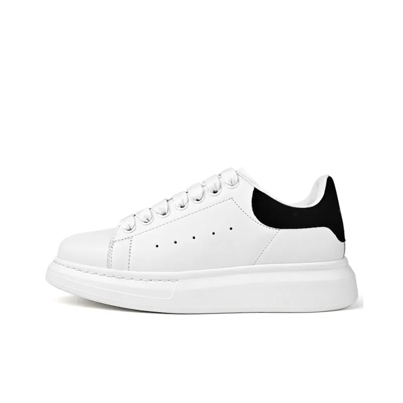 Budding Bear Anti Slip And Wear Resistant Height Increasing Low Top Skateboard Shoes Unisex White Box-1