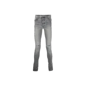 AMIRI Distressed Paint Splatter Fitted Jeans