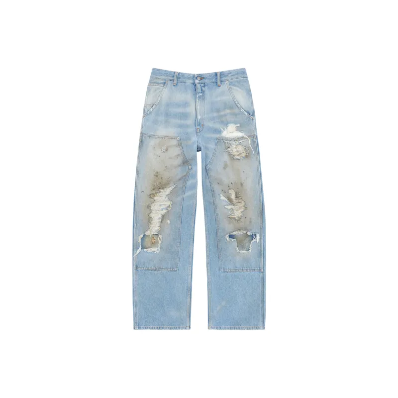 MM6 Maison Margiela Distressed Jeans-0