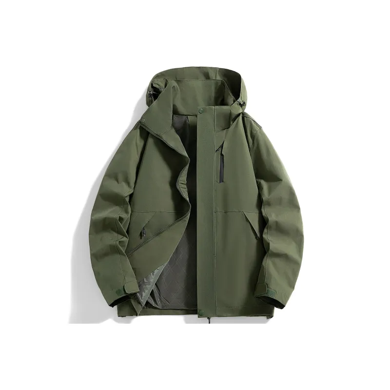 FONDLOOK Jackets Coats Unisex Phantom Black-12
