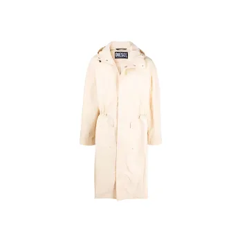 DIESEL Trench Coats Men Beige